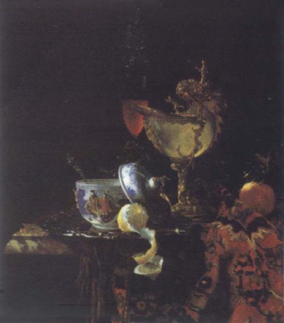 Willem Kalf Style life with Nautilus goblet Sweden oil painting art